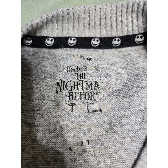 Disney Tim Burton nightmare before Christmas xl women's gray pajama top - Picture 5 of 9